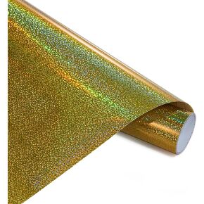 Ant Holographic Silver Sparkle Glitter مقاس 12 بوصة × 10 أقدام من الفينيل الدائم اللاصق الدائم من الفينيل للشارات والملصقات والاستخدام الداخلي والخارجي للحرف اليدوية والكريكت والصورة الظلية والتعبيرات والنقش