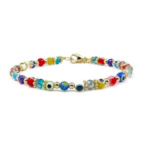 Colorful and Powerful Evil Eye Beads Lucky Bracelet for Women's Protection