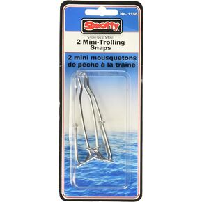 Scotty #1156 Trolling Snaps, Stainless Steel, Small (2-Pack)