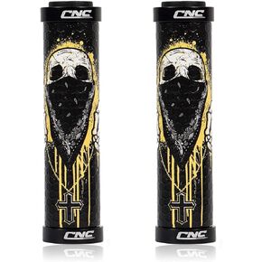 CNC Bike Handlebar Grips,MTB Silicone Grips, Gel Grips for Mountain Bike/BMX/Bicycle. …