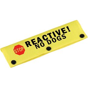 Funny Dog Leash Sleeve Reactive No Dogs Dog Leash Wrap Sleeve Pet Birthday Gift (Reactive No Dogs-YE Sleeve)