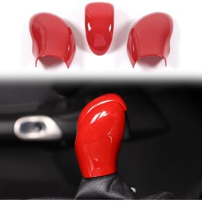 Gear Shifter Head Cover Compatible with Chevy Corvette C6 2005-2013, Shift Head Car Shifter Gear Hand Brake Trim Cover Accessories (Matte Black)
