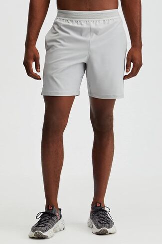 Fabletics Men's The Fundamental Short (Lined), Workout, Running, Training, Gym, Yoga, Ultra Lightweight, Athletic, 5" Inseam, XL, Mineral Grey in Saudi Arabia