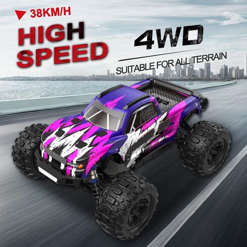 GoolRC H16H RC Truck, 1:16 Scale 2.4GHZ 4WD Off Road RC Buggy, RTR 38KM/h High Speed Brushless RC Car Gift for Adults and Kids 2 Batteries and Wrist Phone-Bag in Saudi Arabia