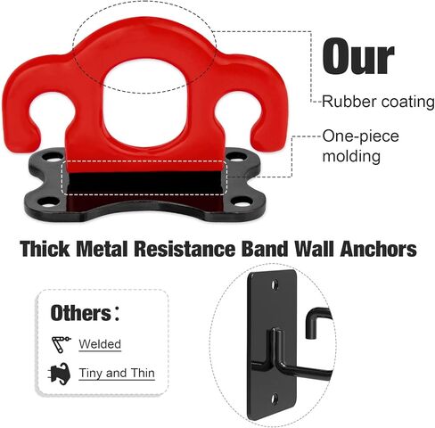 3 قطع من مرساة الحائط لفرقة المقاومة، مرساة للتمرين على الحائط، مرساة للتمرين على الحائط، مرساة للباب لتعليق أحزمة المقاومة، تدريبات الصالة الرياضية المنزلية، تدريب القوة، العلاج الطبيعي in Kuwait