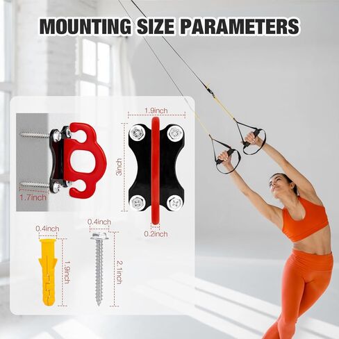 3 قطع من مرساة الحائط لفرقة المقاومة، مرساة للتمرين على الحائط، مرساة للتمرين على الحائط، مرساة للباب لتعليق أحزمة المقاومة، تدريبات الصالة الرياضية المنزلية، تدريب القوة، العلاج الطبيعي in Kuwait
