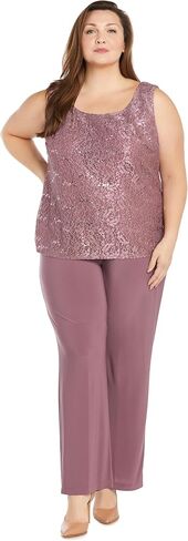 R&M Richards womens 3 Pc Formal Sequined Pants SetBusiness Suit Pants Set in Kuwait