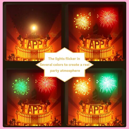 Musical Birthday Cards with Light and Music, Blowable, 3D Birthday Popup Cards for Men & Women– Plays Hit Song 'HAPPY Birthday' (pink) in Kuwait