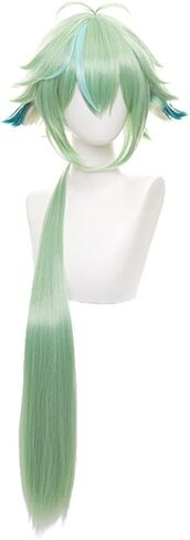 Mystylecos Zhongli Long Brown Ombre Wig with Ponytail Genshin Impact Halloween Costume Party Cosplay Wig in Saudi Arabia