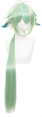 Mystylecos Zhongli Long Brown Ombre Wig with Ponytail Genshin Impact Halloween Costume Party Cosplay Wig in Saudi Arabia