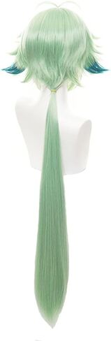 Mystylecos Zhongli Long Brown Ombre Wig with Ponytail Genshin Impact Halloween Costume Party Cosplay Wig in Saudi Arabia