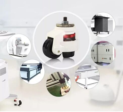 عجلات جذعية ممتازة قابلة للسحب لآلة التسوية - 4 عبوات - 2400 رطل لكل مجموعة - حامل جذعي ملولب - مسامير/أجهزة متضمنة 12 مم (جديدة ومحسنة) in Kuwait