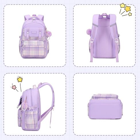 MUSEVOS Girls Backpack, Ideal School Backpack for Girls from Elementary to Teen Years, Kawaii Bookbag Cute Large Capacity in Saudi Arabia