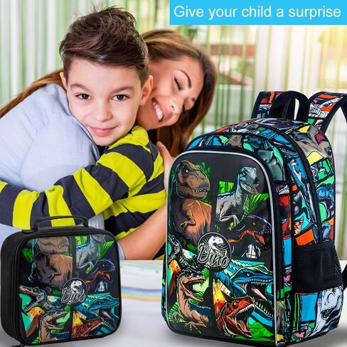 3PCS Football Backpack for Boys, 16'' Kids Soccer Bookbag with Lunch Box, Water Resistant School Backpacks for Preschool Elementary Kindergarten Travel in Saudi Arabia