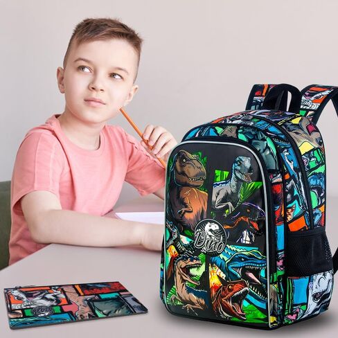 3PCS Football Backpack for Boys, 16'' Kids Soccer Bookbag with Lunch Box, Water Resistant School Backpacks for Preschool Elementary Kindergarten Travel in Saudi Arabia