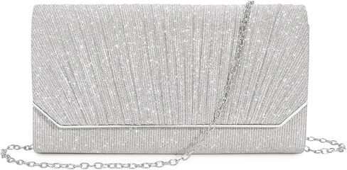 حقيبة يد Pinprin للسيدات للسهرة على شكل ظرف لامع، حقيبة كتف صغيرة أنيقة لحفلات الزفاف وحفلات الزفاف in Kuwait