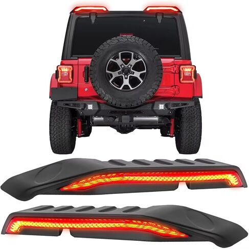 High Mount Brake Light with Turn Signals & Brake Lights, Extra Tail Light For Jeep Wrangler JK JKU 2007-2018 Upgrade Roof Tail Lights in Saudi Arabia