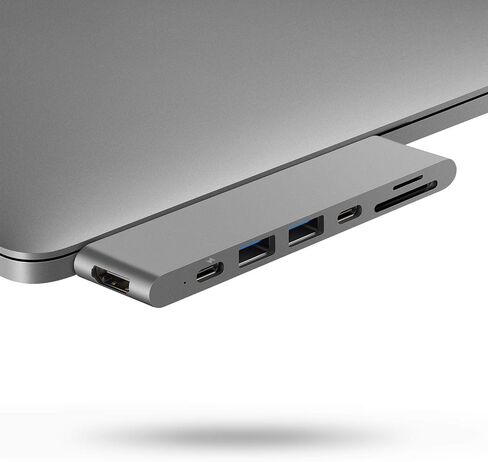USB C Hub for MacBook Pro Air 13 15 inch M1 2022/2021-2018, MacBook Adapter with 4K HDMI, 100W PD, 40Gbps TB3 5K@60Hz, USB-C, 2 USB 3.0 and SD/Micro Card Readers in Saudi Arabia