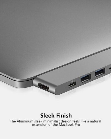 USB C Hub for MacBook Pro Air 13 15 inch M1 2022/2021-2018, MacBook Adapter with 4K HDMI, 100W PD, 40Gbps TB3 5K@60Hz, USB-C, 2 USB 3.0 and SD/Micro Card Readers in Saudi Arabia