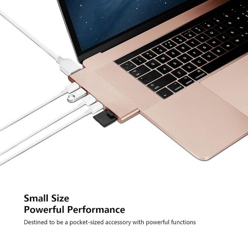 USB C Hub for MacBook Pro Air 13 15 inch M1 2022/2021-2018, MacBook Adapter with 4K HDMI, 100W PD, 40Gbps TB3 5K@60Hz, USB-C, 2 USB 3.0 and SD/Micro Card Readers in Saudi Arabia