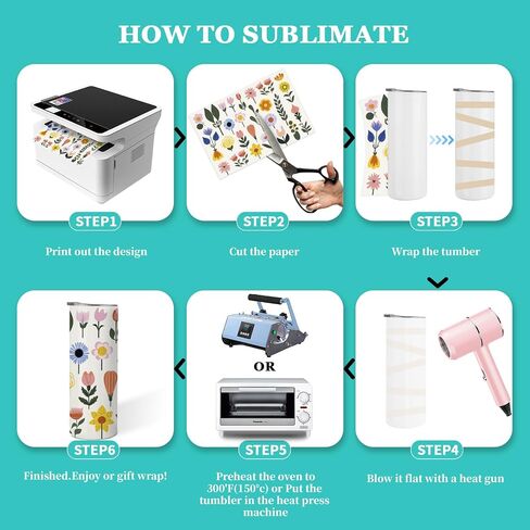 8 Pack Sublimation Tumblers Bulk, 20 oz Skinny Straight Sublimation Tumbler Blank with Lids and Straws, Shrink Wraps, Stainless Steel Double Wall Insulated Tumbler for Tumbler Heat Transfer in Saudi Arabia