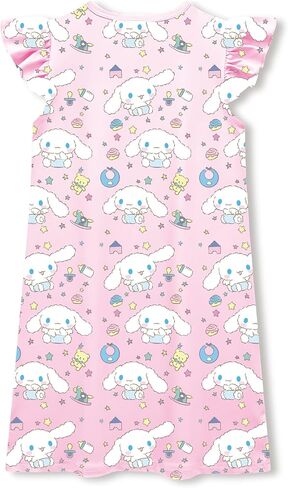 Girl's Princess Dress Kawaii Cartoon Character Print Casual Clothes for Kids 4-12 Years in Saudi Arabia