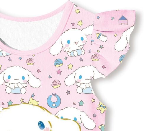 Girl's Princess Dress Kawaii Cartoon Character Print Casual Clothes for Kids 4-12 Years in Saudi Arabia