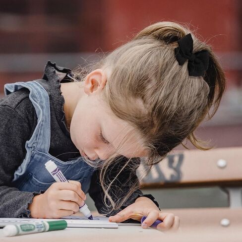 قطعتان من مشابك الشعر من KIDSBETT مقاس 3.5 سم للفتيات الصغيرات، فيونكات شعر ضفيرة محايدة من الكتان - فتحة بيضاء in Saudi Arabia