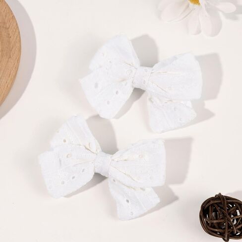 2PCS Baby Girls Hair Bows Clips Hair Barrettes Boutique Hair Accessories for Kids Toddlers Babies in Pairs -Black in Saudi Arabia