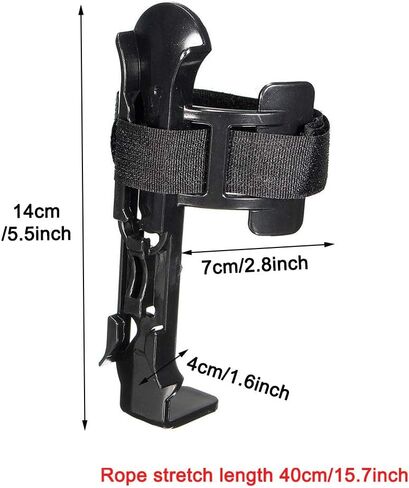 Bike Water Bottle Holder, Adjustable with Screws Bottle Holder Bicycle Rack Plastic Bicycle Accessories - Universal Bottle Cage(Black) in Saudi Arabia