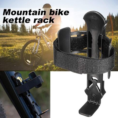 Bike Water Bottle Holder, Adjustable with Screws Bottle Holder Bicycle Rack Plastic Bicycle Accessories - Universal Bottle Cage(Black) in Saudi Arabia