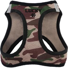Brd Gifts Embroidered Custom No Pull Dog Harness w/Dog's Name - 5 Fonts, 7 Icons - All Weather Mesh Step in Vest Harness for Small and Medium Dogs - (Camo, Small) in Saudi Arabia