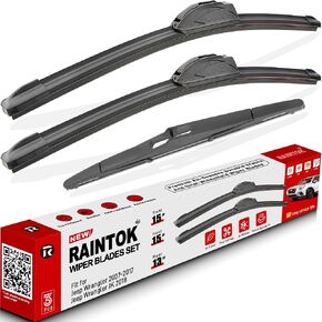 استبدال شفرة ممسحة الزجاج الأمامي من RAINTOK لـ 2016-2022 Hyundai Tucson / 2007-2012 Mazda CX7 CX-7 مجموعة شفرات ممسحة الزجاج الأمامي الأمامي لسيارتي - 26 بوصة 16 بوصة 14 بوصة (عبوة من 3) in Kuwait
