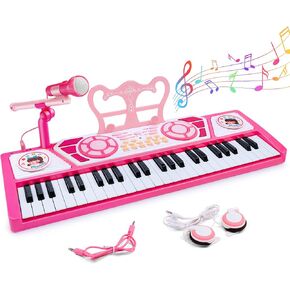 Love&Mini Piano Toys for Girls, 24-Key with Mic, Record & Playback, Ages 3+ in Kuwait