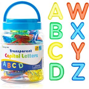 66 Pcs Translucent Letters and Numbers - Light Table Toys in Kuwait