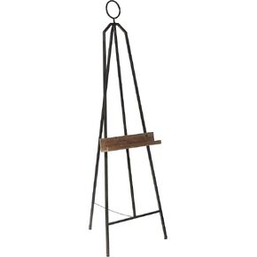 Deco 79 Metal Display Easel Tall Adjustable 3 Tier Floor Standing Easel with Circular Ring Top, Display Stand 18" x 18" x 52", Gold in Saudi Arabia