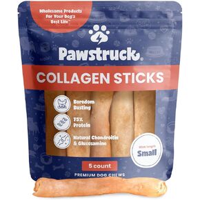 Pawstruck Small Collagen Sticks 100% Natural Beef Chews for Dogs, 5 Pack in Saudi Arabia