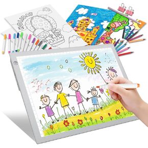 15“ Rechargeable Drawing Board Kit, Light Box Trace Pad Copy Table for Kids in Kuwait