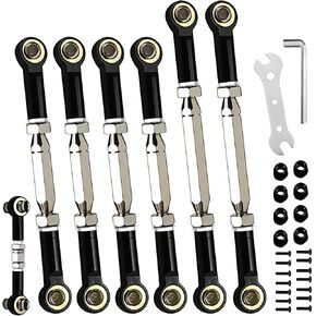 Stainless Steel Turnbuckles Tie Rods Fit for Slash Rustler 2WD 4x4 Silver in Kuwait
