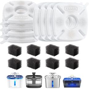 Veken Cat Water Fountain Filter, F1, Classic 8 Pack Replacement Filters in Kuwait