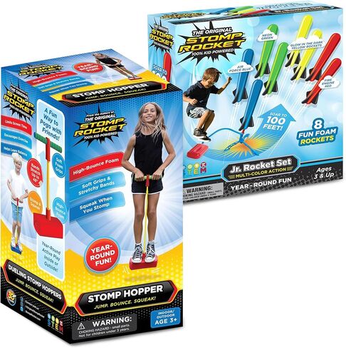 Stomp Rocket Stomp Hopper & STEM Toy Rocket Launcher for Kids - Outdoor Toy Bundle in Kuwait