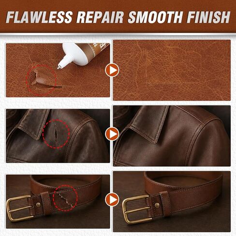 Leather Glue, 120ml Transparent Leather Adhesive, Industrial Strength, Waterproof, Leather Cement with Applicator Brush, Flexible Bond for Shoes, Bags, Sofa, Car Seats, PU and Fabric in Saudi Arabia