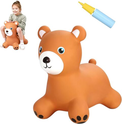 INPANY Bouncy Dog Hopper for 2-5 Kids, Gifts Toy for Kid, Pump Included in Kuwait