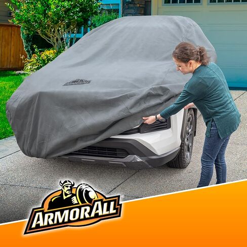 غطاء شاحنة Armor All Heavy Duty Premium لجميع الأحوال الجوية من Season Guard؛ أقصى حماية من أشعة الشمس والرياح والثلوج للشاحنات التي يصل طولها إلى 249 بوصة؛ للاستخدام الداخلي والخارجي، رمادي (1270122SG) in Kuwait