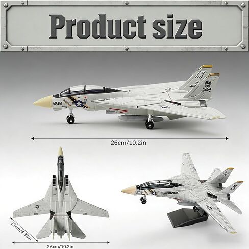 1:72 Scale F-14 Tomcat Fighter Jet Quick Build Model Kit in Saudi Arabia