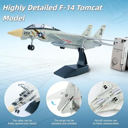 1:72 Scale F-14 Tomcat Fighter Jet Quick Build Model Kit in Saudi Arabia