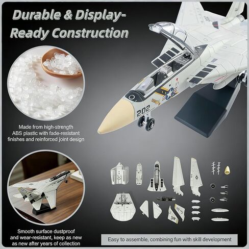 1:72 Scale F-14 Tomcat Fighter Jet Quick Build Model Kit in Saudi Arabia