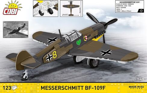 COBI Historical Collection WWII Messerschmitt BF-109F Plane, 123 Pieces in Kuwait