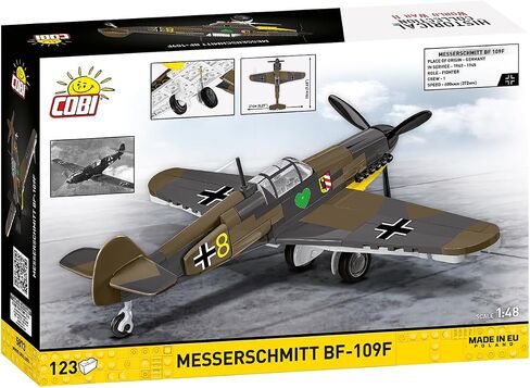COBI Historical Collection WWII Messerschmitt BF-109F Plane, 123 Pieces in Kuwait