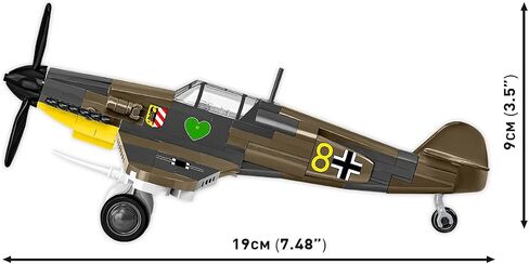 COBI Historical Collection WWII Messerschmitt BF-109F Plane, 123 Pieces in Kuwait